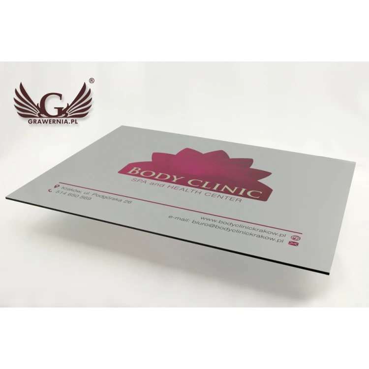 Firmenschild - Größe 400x300mm - DIBOND MATT 3mm - UV-Druck - SZUV011