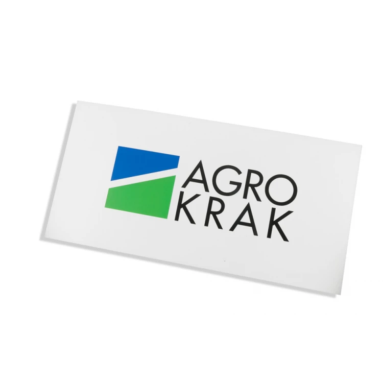 Firmenschild mit farbigem Logo - Größe 300x150mm - UV-DRUCK - SZUV006