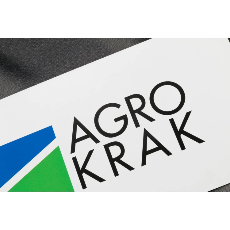 Firmenschild mit farbigem Logo - Größe 300x150mm - UV-DRUCK - SZUV006