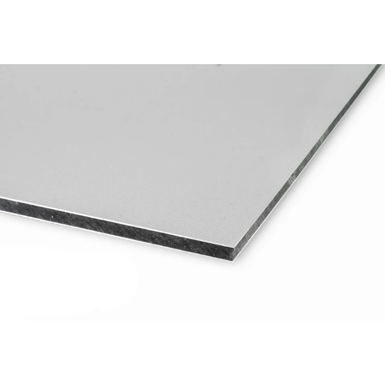 Informationschild DIBOND MATT Silber 3mm - UV-Druck - Abm. 800x600mm - SZUV020