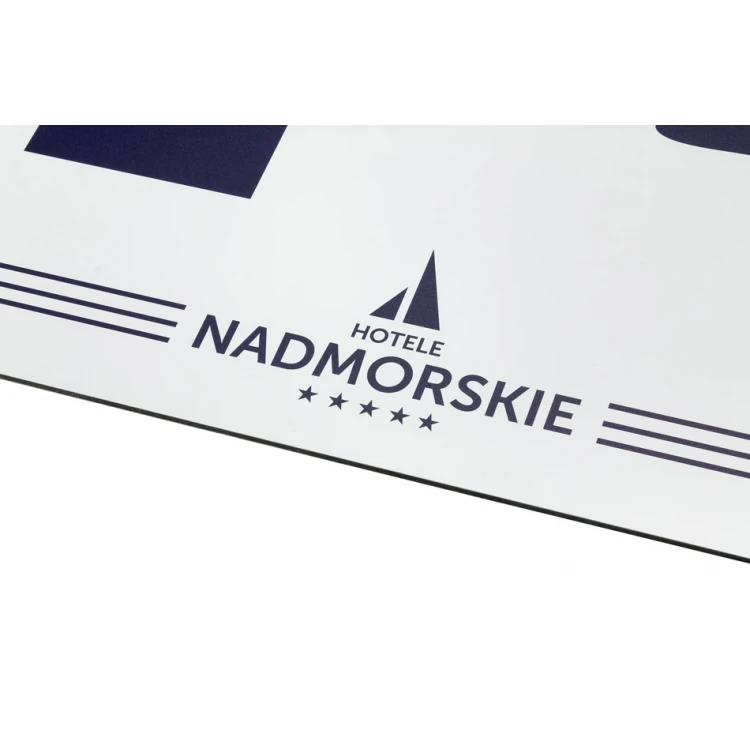 Informationschild DIBOND MATT weiß 3mm - UV-Druck - Abm. 800x550mm - SZUV027
