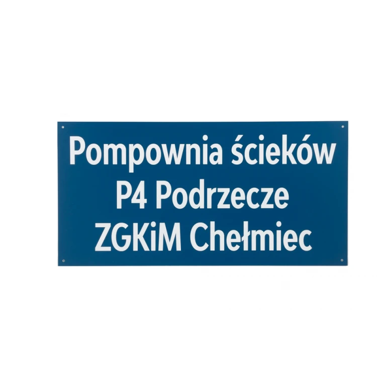Graviertes Informationsschild - blauer Laminat - SZ129 - Abm. 600x300mm