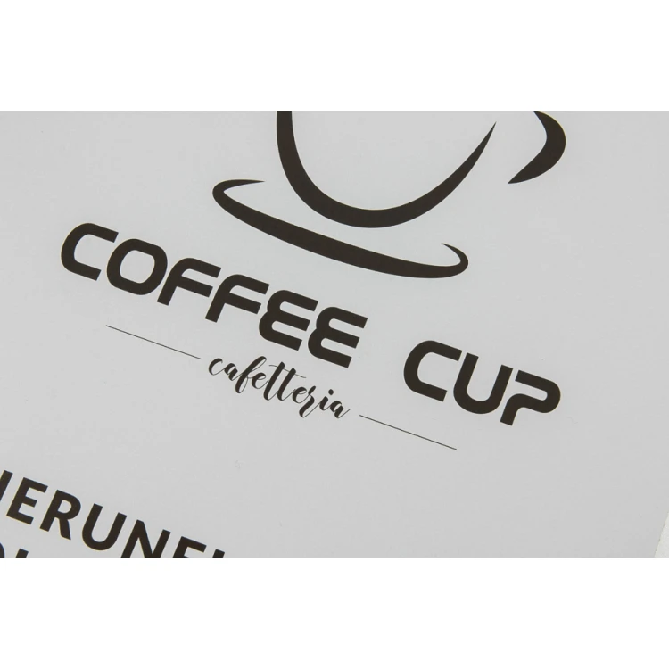 Informationschild - Warteschlangenrichtung - Größe 210x297mm (A4) - DIBOND MATT 3mm - UV-Druck - SZUV010