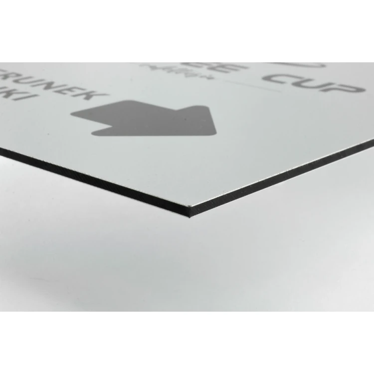 Informationschild - Warteschlangenrichtung - Größe 210x297mm (A4) - DIBOND MATT 3mm - UV-Druck - SZUV010