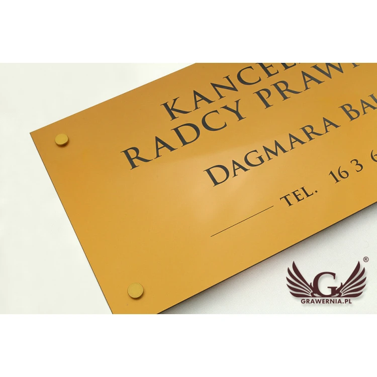 SCHILD ANWALTSKANZLEI - Goldlaminat - SZ093 - Abmessungen 600x300mm