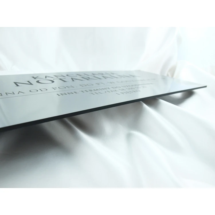 Büro geöffnet - Öffnungszeiten - SZ032 - Silber - Größe 50x21cm