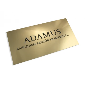 SCHILD ANWALTSKANZLEI - gold - SZ034 - Größe 40x20cm