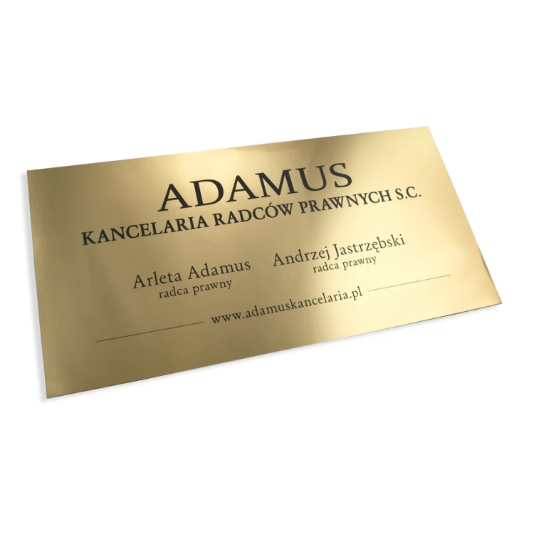 SCHILD ANWALTSKANZLEI - gold - SZ033 - Größe 60x30cm