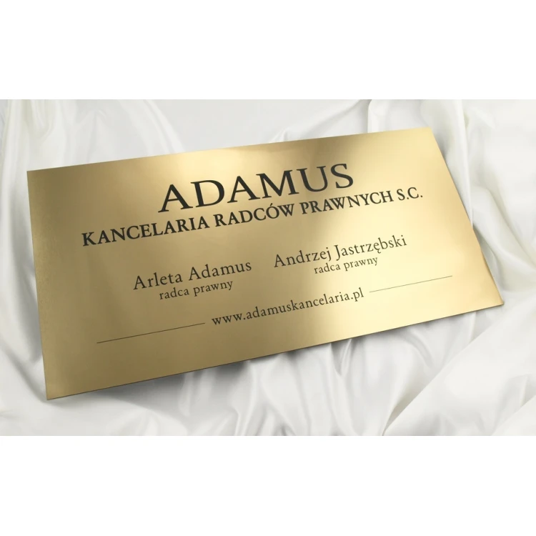SCHILD ANWALTSKANZLEI - gold - SZ033 - Größe 60x30cm