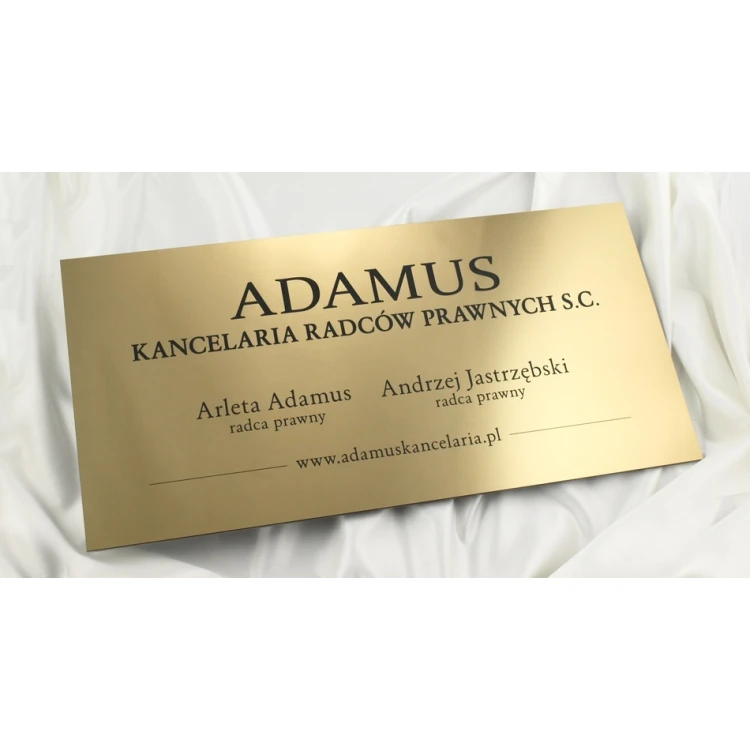 SCHILD ANWALTSKANZLEI - gold - SZ033 - Größe 60x30cm