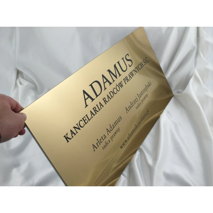 SCHILD ANWALTSKANZLEI - gold - SZ033 - Größe 60x30cm