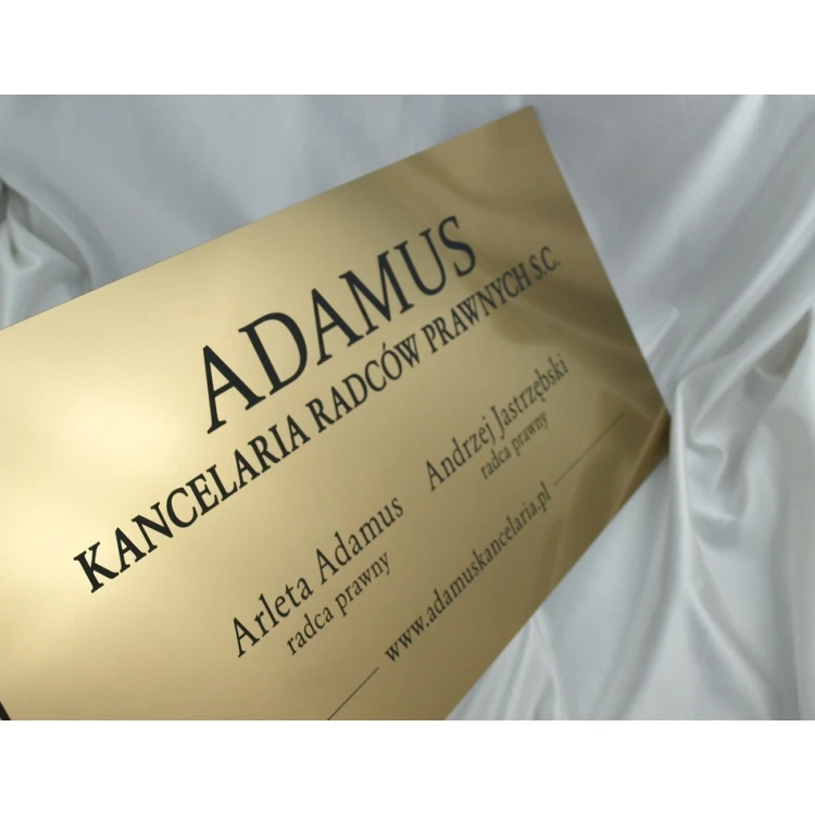 SCHILD ANWALTSKANZLEI - gold - SZ033 - Größe 60x30cm