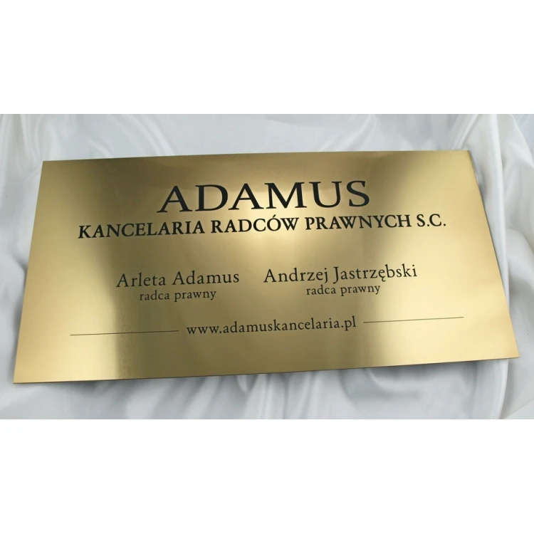 SCHILD ANWALTSKANZLEI - gold - SZ033 - Größe 60x30cm
