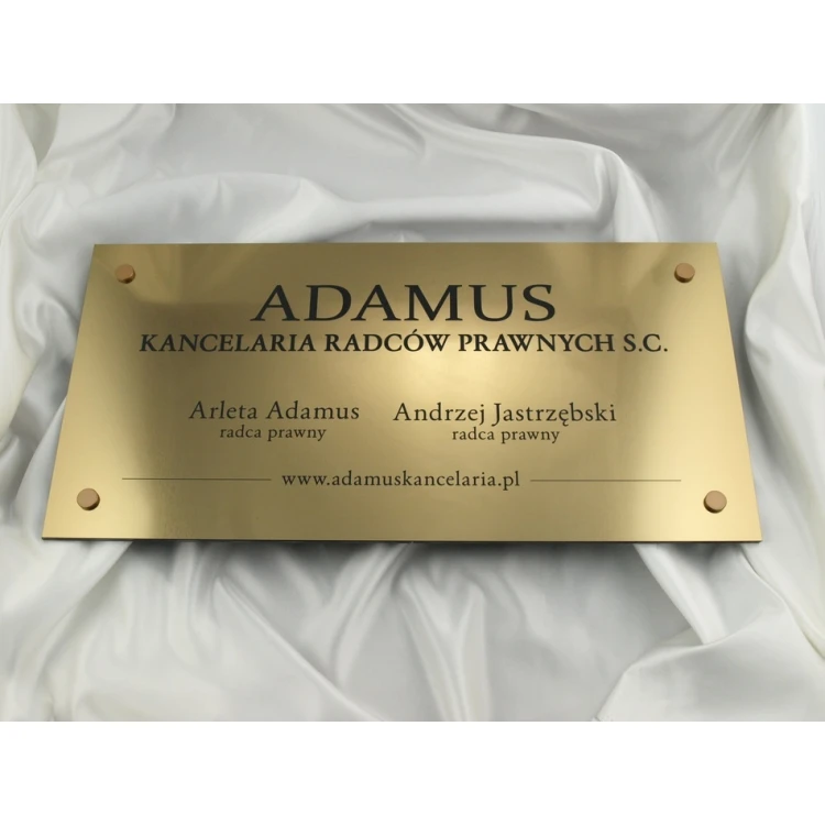 SCHILD ANWALTSKANZLEI - gold - SZ033 - Größe 60x30cm