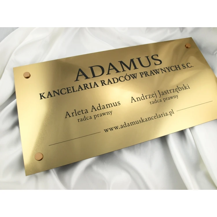 SCHILD ANWALTSKANZLEI - gold - SZ033 - Größe 60x30cm