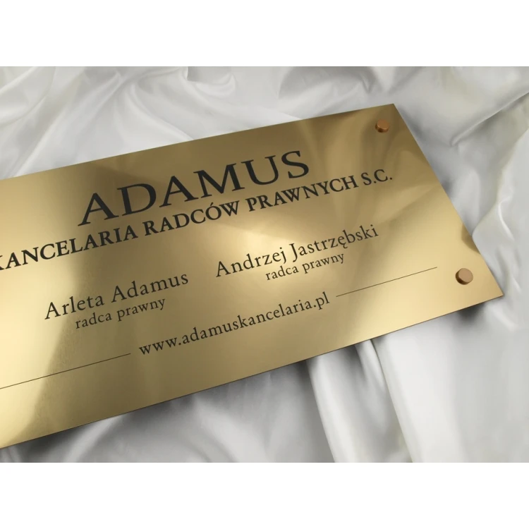 SCHILD ANWALTSKANZLEI - gold - SZ033 - Größe 60x30cm