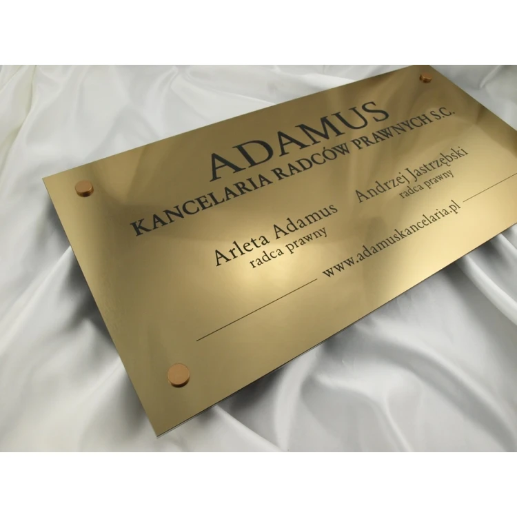 SCHILD ANWALTSKANZLEI - gold - SZ033 - Größe 60x30cm