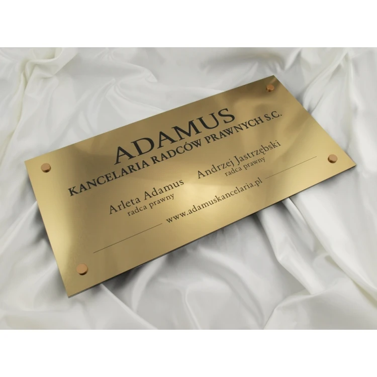 SCHILD ANWALTSKANZLEI - gold - SZ033 - Größe 60x30cm