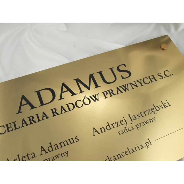 SCHILD ANWALTSKANZLEI - gold - SZ033 - Größe 60x30cm