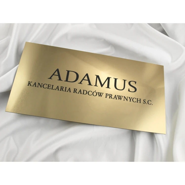 SCHILD ANWALTSKANZLEI - gold - SZ034 - Größe 40x20cm