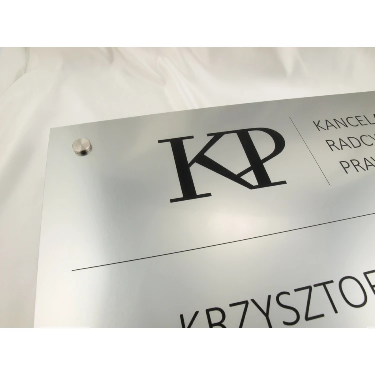 SCHILD ANWALTSKANZLEI - silber - SZ035 - Abm. 500x350mm