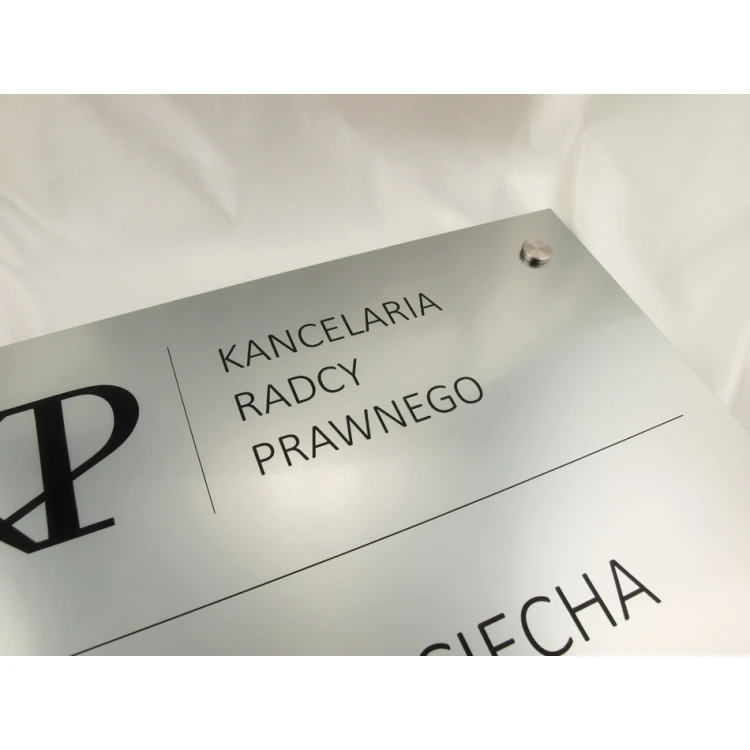 SCHILD ANWALTSKANZLEI - silber - SZ035 - Abm. 500x350mm