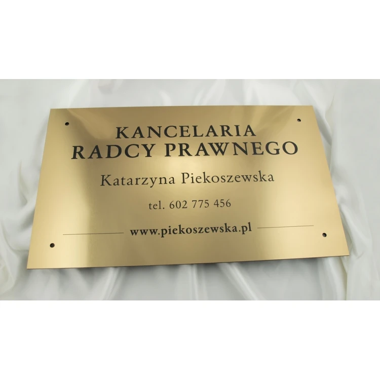 SCHILD ANWALTSKANZLEI - gold - SZ042 - Abm. 600x350mm