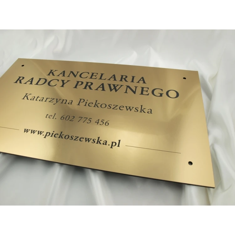SCHILD ANWALTSKANZLEI - gold - SZ042 - Abm. 600x350mm
