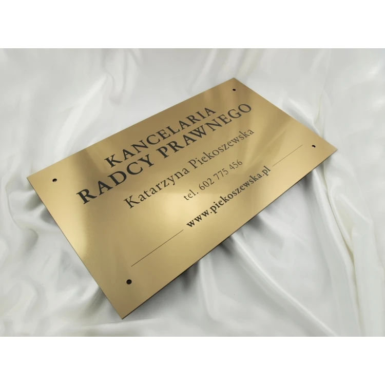 SCHILD ANWALTSKANZLEI - gold - SZ042 - Abm. 600x350mm
