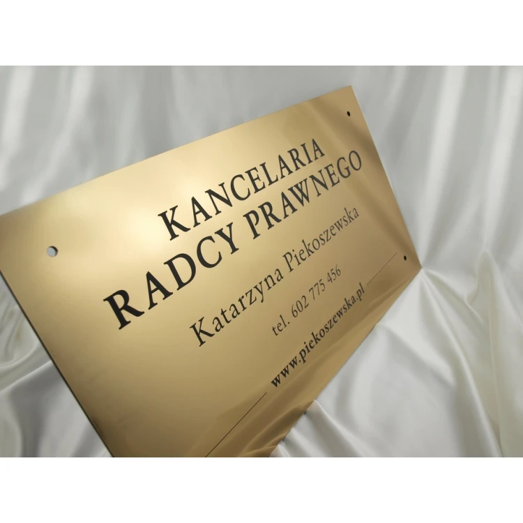 SCHILD ANWALTSKANZLEI - gold - SZ042 - Abm. 600x350mm