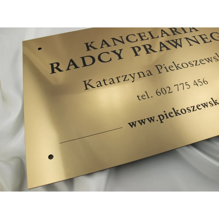 SCHILD ANWALTSKANZLEI - gold - SZ042 - Abm. 600x350mm
