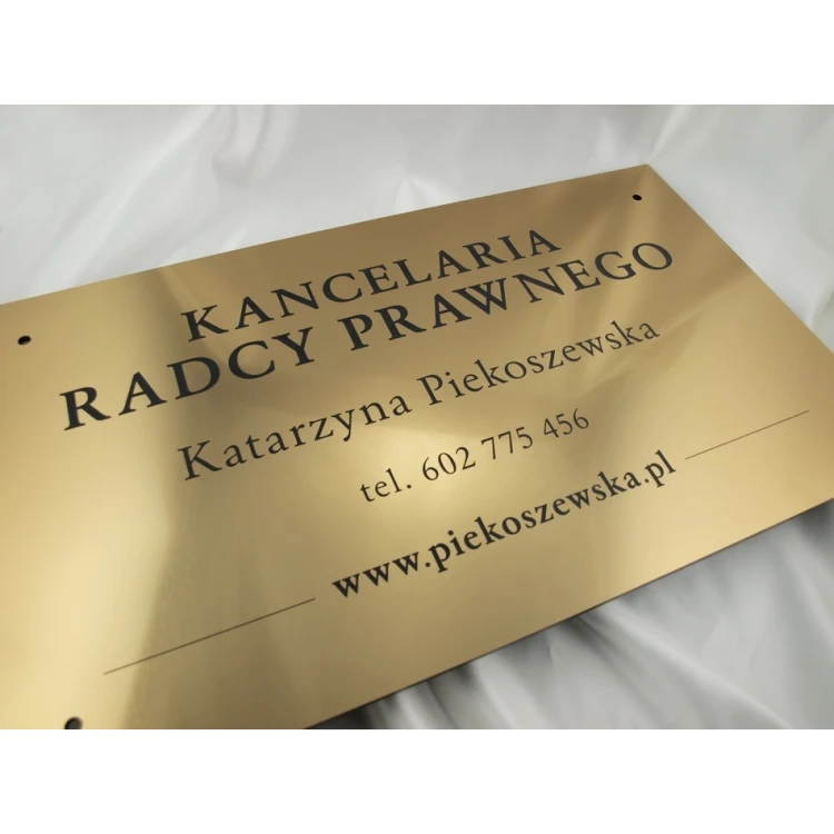 SCHILD ANWALTSKANZLEI - gold - SZ042 - Abm. 600x350mm