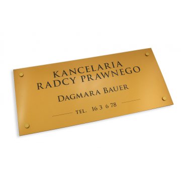 SCHILD ANWALTSKANZLEI - Goldlaminat - SZ093 - Abmessungen 600x300mm