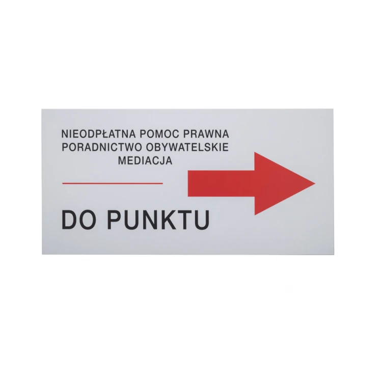 Richtungsschild mit beliebigem Text - Größe 600x300mm - PVC - UV-Druck - SZUV032