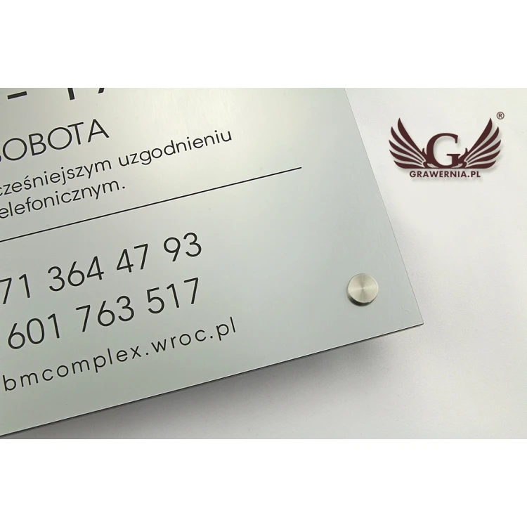 INFORMATIONSTAFEL - GRAVURLAMINAT - Abm. 275x250mm - UV-DRUCK - SZUV004