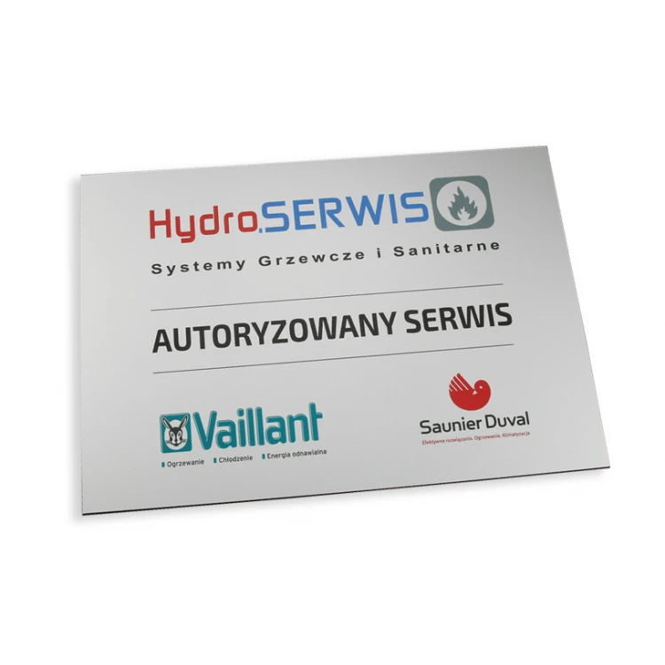 FARBIGES SCHILD - GRAVURLAMINAT Stärke 3mm - Format A4 (297x210mm) - UV-DRUCK - SZUV007