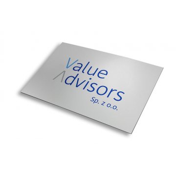 FARBIGES SCHILD - GRAVURLAMINAT Stärke 1,6mm - Abmessungen 200x150mm - UV-DRUCK - SZUV001