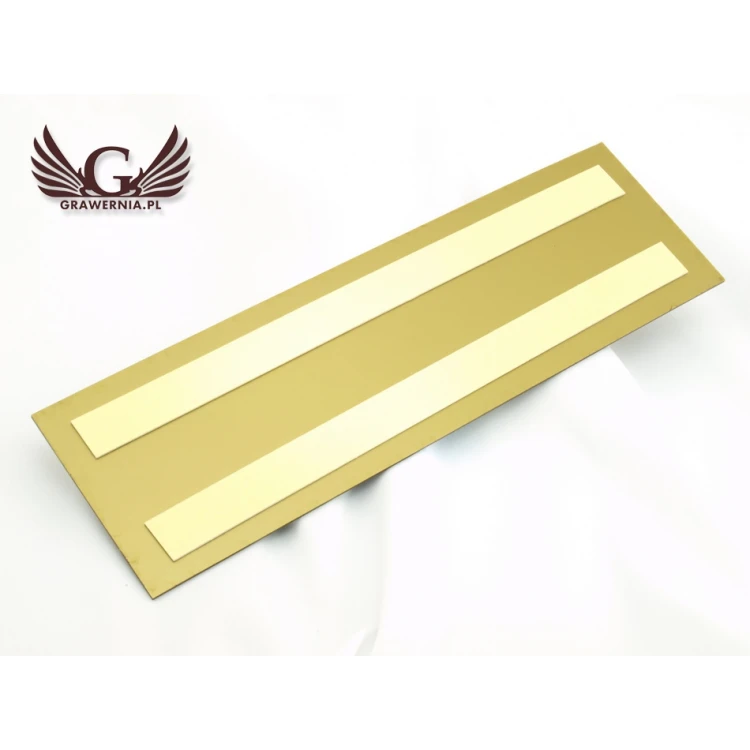 Tür- oder Wandtafel - schwarzes graviertes mattes Laminat Exterior - SZ110 - Abmessungen 300x90mm