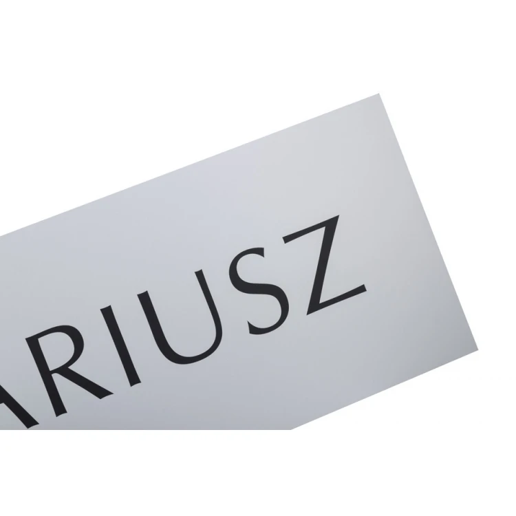 Notarschild - DIBOND MATT Silber 3mm - UV-Druck - Abm. 900x300mm - SZUV030