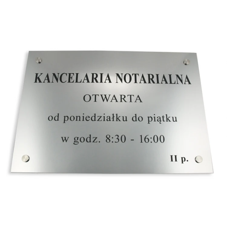 NOTARSCHILDER - Öffnungszeiten - SZ026 - Größe 50x35cm