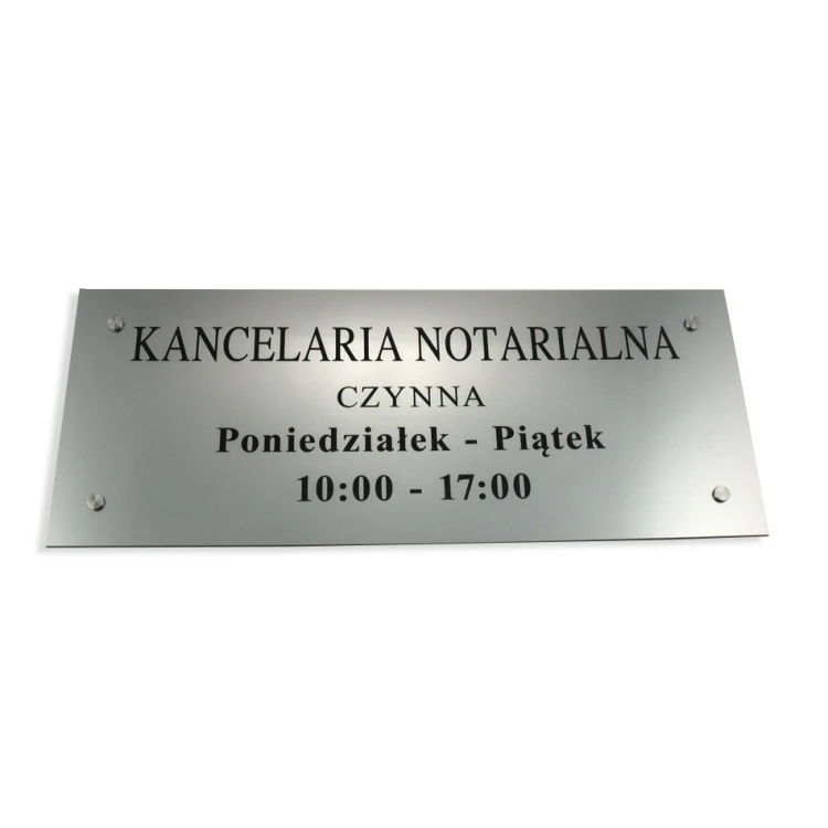 NOTARSCHILDER - Kanzlei Öffnungszeiten - SZ036 - Abmessungen 500x210mm