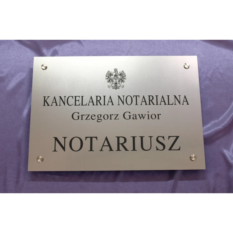 NOTARSCHILDER - Haupttafel - SZ015 - Abmessungen 500x350mm