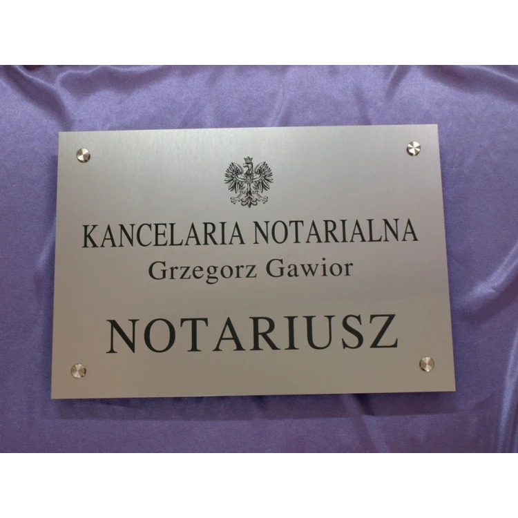 NOTARSCHILDER - Haupttafel - SZ015 - Abmessungen 500x350mm