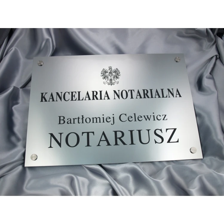 NOTARSCHILDER - Haupttafel - SZ015 - Abmessungen 500x350mm