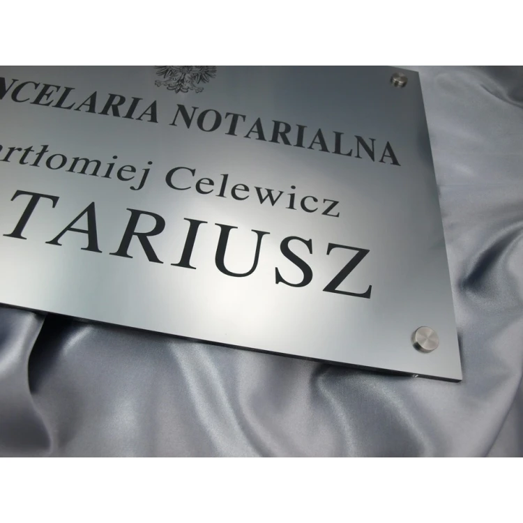 NOTARSCHILDER - Haupttafel - SZ015 - Abmessungen 500x350mm