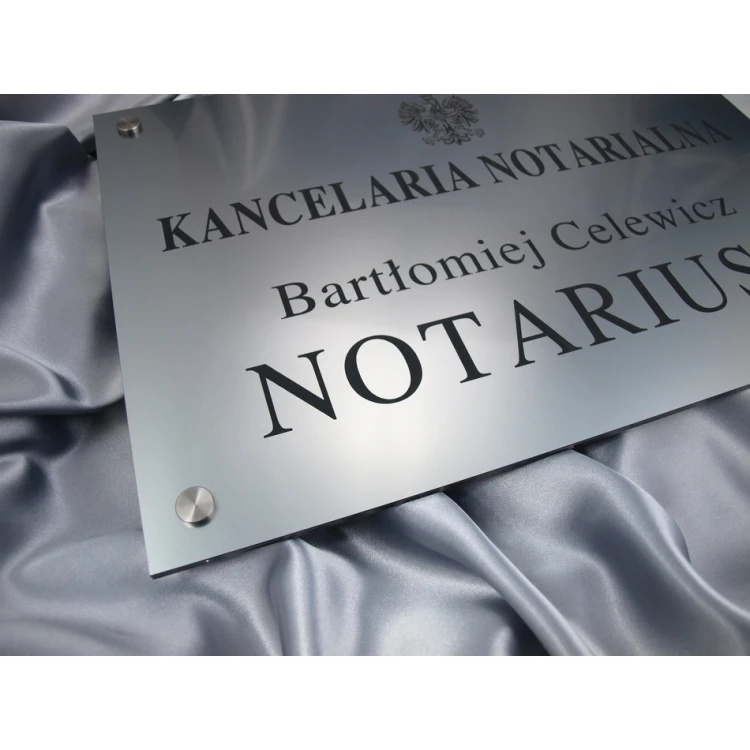 NOTARSCHILDER - Haupttafel - SZ015 - Abmessungen 500x350mm