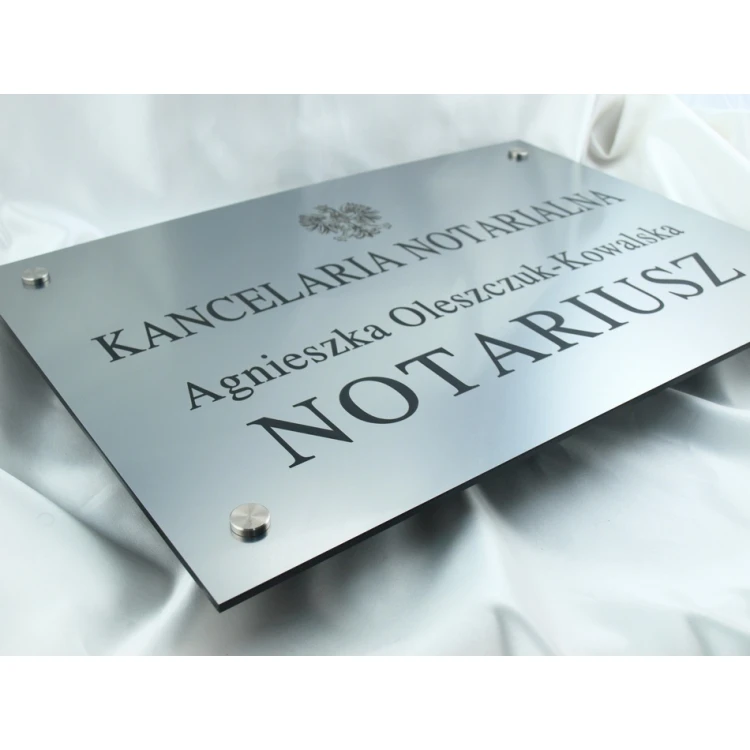 NOTARSCHILDER - Haupttafel - SZ015 - Abmessungen 500x350mm