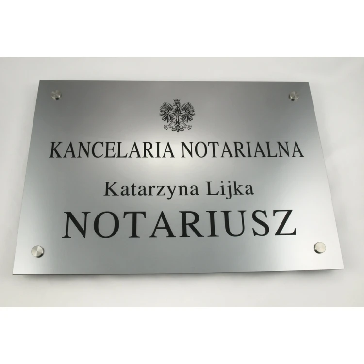 NOTARSCHILDER - Haupttafel - SZ015 - Abmessungen 500x350mm