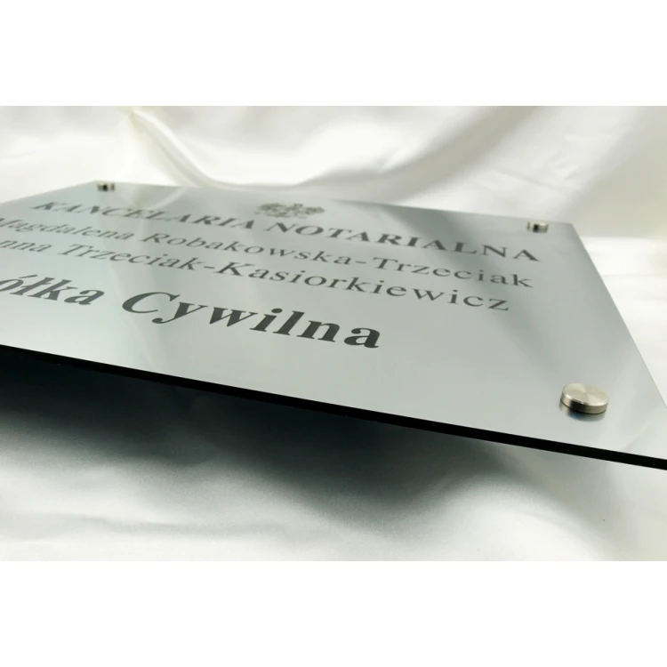 NOTARSCHILD - Hauptdoppelnachname Schild für eine Zivilgesellschaft - SZ025 - Größe 50x40cm