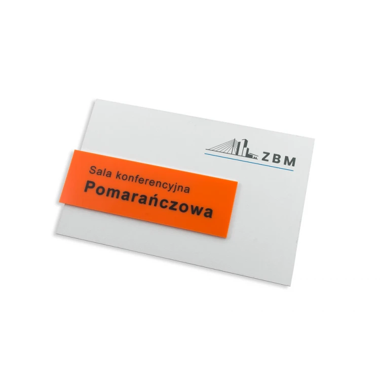 Türschild mit farbigem Acryl - Abmessungen 250x160mm - SPD021